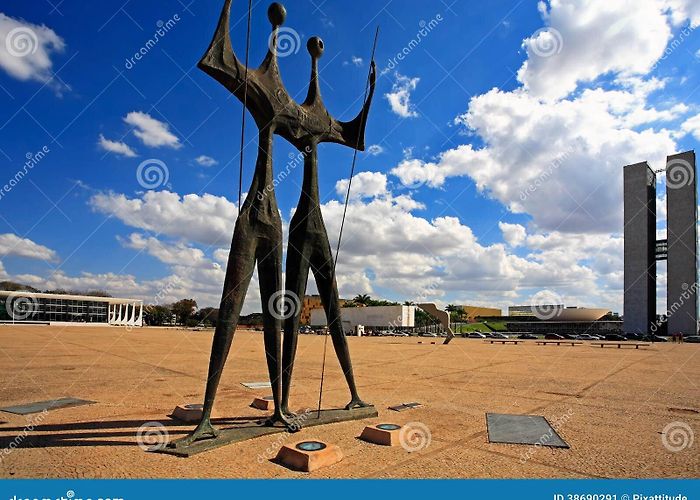 Square of the Three Powers Square of the Three Powers Brasilia Goias Brazil Stock Image ... photo