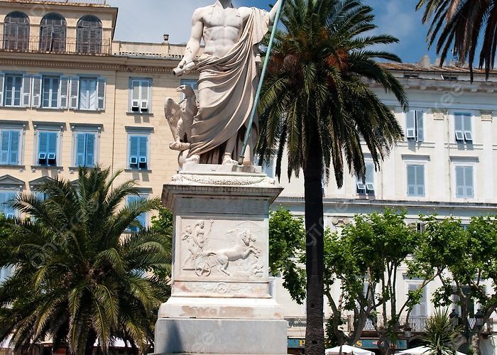 Place Saint-Nicolas Bonaparte Napoleon Statue On Saint Nicolas Square Bastia In ... photo
