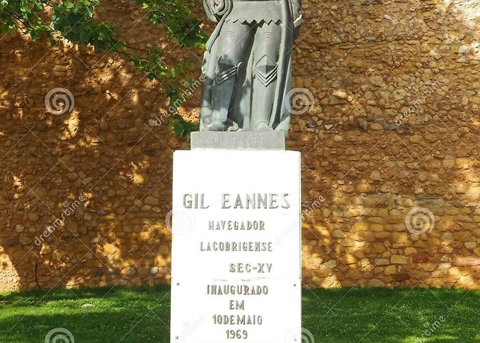 Lagos Castle Sculpture of Gil Eannes at the Castle of Lagos at the Algarve ... photo