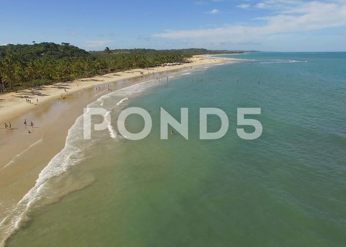 Coqueiros Beach Coqueiros beach filmed by the drone, Tra... | Stock Video | Pond5 photo