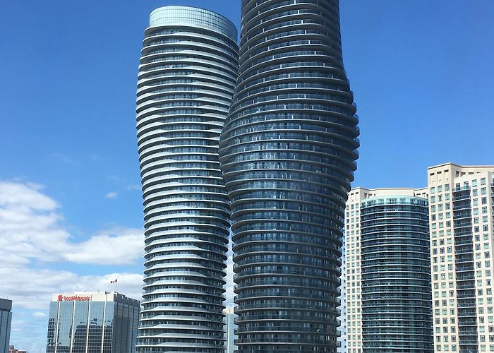 Absolute World Towers Absolute World condos from the hotel across the street : r/mississauga photo