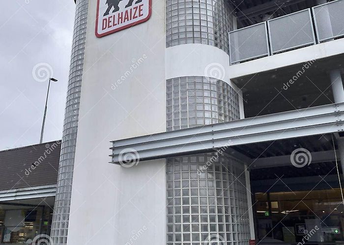 Delhaize Delhaize Supermarket Chain Exterior, Brussels, Belgium Editorial ... photo