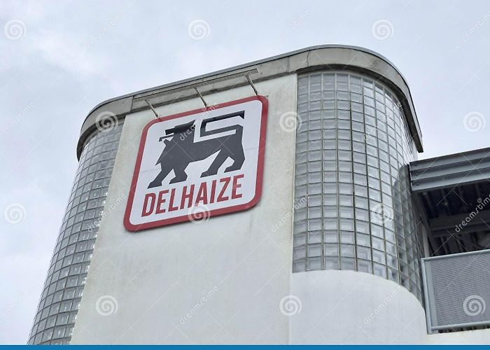 Delhaize Delhaize Supermarket Chain Exterior, Brussels, Belgium Editorial ... photo