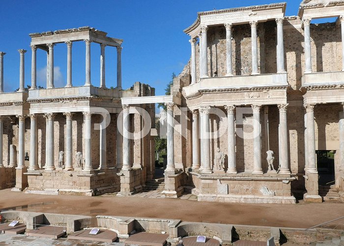 Lopez de Ayala Theatre MERIDA, BADAJOZ, SPAIN. The Roman Theatr... | Stock Video | Pond5 photo