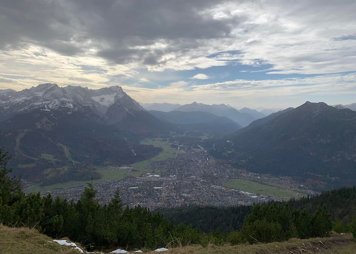 Wank Mountain view of Garmisch-Partenkirchen from Mount Wank : r/germany photo