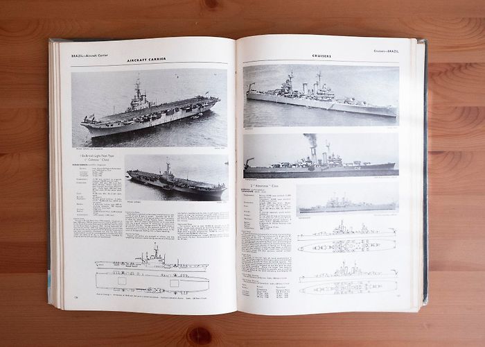 Tamandaré Fort Jane's Fighting Ships 1957-1958, Vintage Book, Naval History ... photo