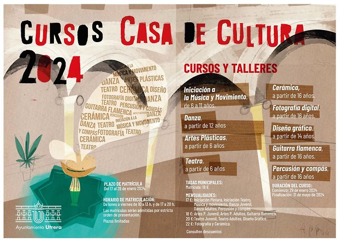 la Casa de Cultura Abierta la matriculación para los cursos y talleres de la Casa de ... photo
