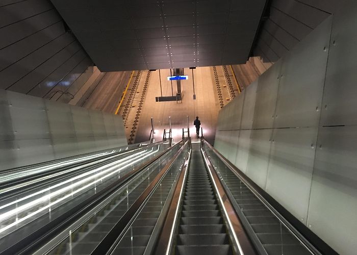 Vijzelgracht Looking down the elevators in metro station Vijzelgracht in ... photo
