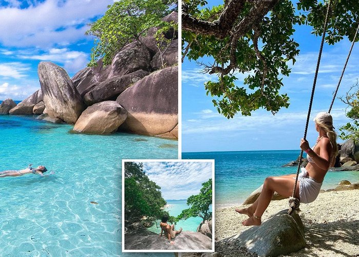 Nudey Beach How to get to Fitzroy Island's Nudey Beach with turquoise waters ... photo