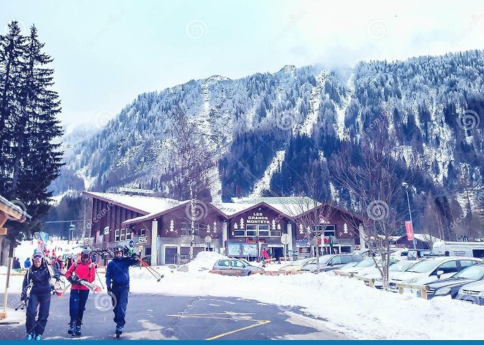 Col de Balme Ski Lift Telecabine Le Tour Col De Balme Ski Station, Chamonix, France ... photo