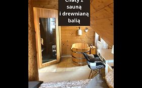 Chaty Swierkowe Wzgorze - Drewniane Domy Z Sauna I Balia Карпач Exterior photo