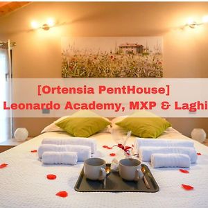 Ortensia Penthouse Leonardo Academy, Mxp & Laghi Сесто Календе Exterior photo