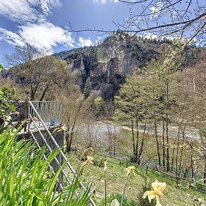 Gorges Du Tarn : Charmant Gite Avec Vue Sur Le Tarn Villa Sainte-Énimie Exterior photo