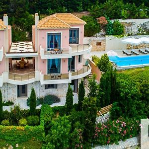 Elli'S Villas Complex In Petani Beach! Majestic Wide Angle Sea Views Along Petani Beach! Vóvikes Exterior photo