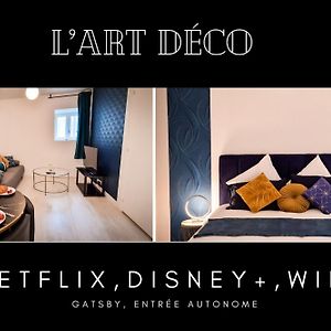 L'Art Deco 3 Etoiles Wifi, Netflix, Disney, Coeur De Bastide Apartment Вилфранш-дьо-Руерг Exterior photo