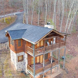 Private Smoky Mountain Luxury Log Home With 2 Decks & 2 Fireplaces & Hot Tub! Сивиървил Exterior photo