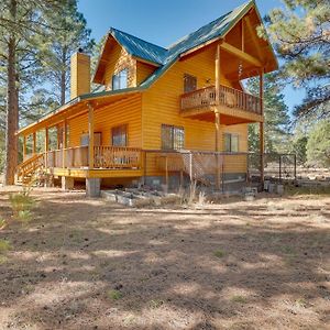 Inviting Nutrioso Cabin With Wraparound Porch! Villa Exterior photo