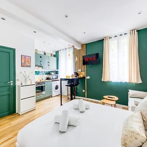 Le Central Green Studio Parisien Cosy Proche Metro Apartment Клиши Exterior photo