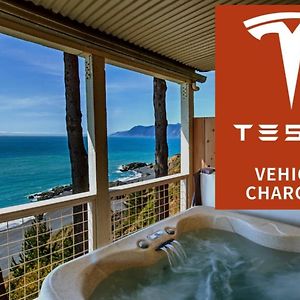 Amazing Oceanview, Oceanfront! By Oceanviewhottubs Shelter Cove, Ca Tesla Ev Station Exterior photo