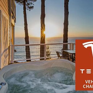 Breathtaking Oceanview! By Oceanviewhottubs Oceanfront! Shelter Cove Ca Tesla Ev Station Apartment Exterior photo