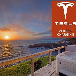 Exquisite Oceanview! By Oceanviewhottubs Oceanfront! Shelter Cove, Ca Tesla Ev Station Apartment Exterior photo