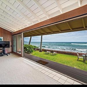 Fronting Oceanfrontview 3 Bedroom 3 Bathroom Residence On Oahus North Laniakea Beach Хейлева Exterior photo