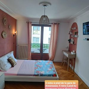 Belle Chambre Avec Balcon Prive - 3 Mins Gare Annemasse - Geneve Acces Direct Apartment Exterior photo