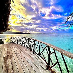 Eden Private Island Tahaa Hotel Patio  Exterior photo