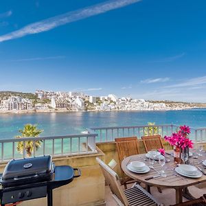 Blue Harbour Seafront 3 Bedroom Apartment, With Spectacular Sea Views From Terrace - By Getawaysmalta Сейнт Полс Бей Exterior photo